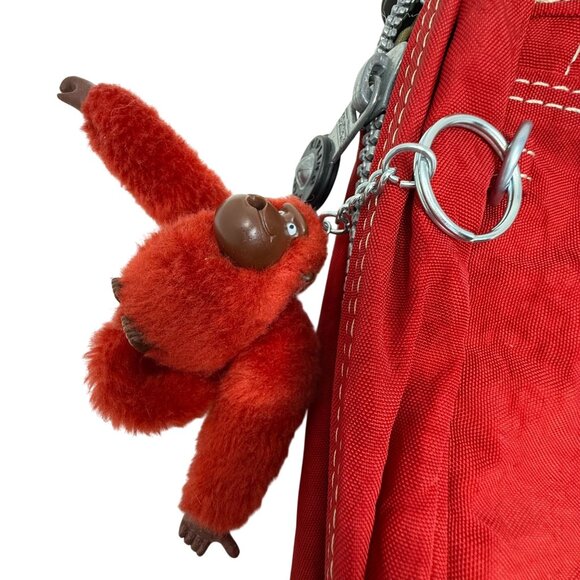 VTG Kipling Hanging Traveller Case Toiletry Bag Organizer John Monkey Keychain - Picture 4 of 11